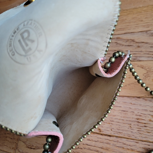 Leatherock Medallion Rhinestone Studded Chain Crossbody Purse Phone Bag - Picture 8 of 15